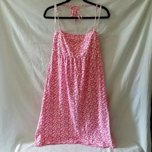 Lilly pulitzer strapless pink dress sz L